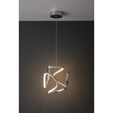 TERRA lighting Minimal Clover Power LED Avize, 3 Renk Yanabilen Lüks LED Avize, Mutfak Salon Hol Oda Sarkıt LED Avize, Modern LED Avize