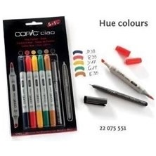 Copic Ciao 5+1 Set Hues 5 Adet Keçeli Kalem Renkli Çizim İçin Öğrenciler ve Hobiciler