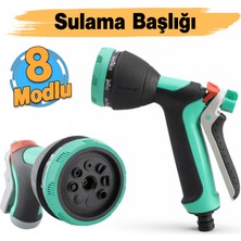 Badem10 Ayarlanabilir 8 Fonksiyonlu Fıskiye Araba Yıkama Bahçe Sulama Temizleme Sprey Tabancası Fişkiye