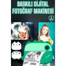 Teknomiy Çocuklar Için Özel Fotoğraf Makinesi Printer Kamera Taşınabilir Hd