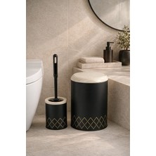 Vichy Geometrik Zikzak Desenli 2'li Banyo Seti