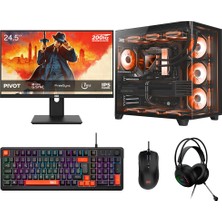 Dragos DRX9990 Ryzen 5 7500X3D 16GB 512GB Nvme 16GB Rx 9070XT 24.5 Inç 200Hz 1ms Oyuncu Oem Paket