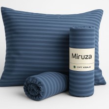 Miruza Ev Tekstil Miruza %100 Saten Pamuk Lastikli Çarşaf Seti