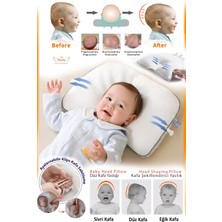 Özgürce Yumuşak ve Konforlu %100 Pamuk Bebek Kafa Yastığı, Antibakteriyel ve Terletmez