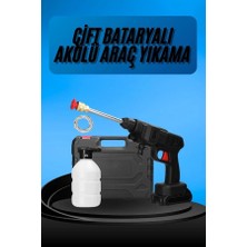 Teknomiy Akülü Oto Araç Yıkama Yüksek Basınçlı Araba Yıkama Makinesi Şarjlı
