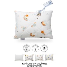 Özgürce Yumuşak Kapitone Bebek Yastığı, %100 Pamuk, Fermuarlı, 35X45 cm