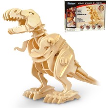 Robotime Ahşap Yürüyen Dinazor D210 T-Rex Sesli Komut 85 Parça