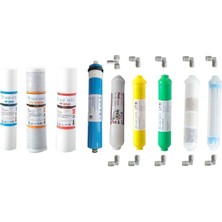 Aquafly Su Arıtma Filtresi 9'lu Takım Arıtıcı Filtresi Yedek 10' Açık Kasa Uyumlu