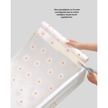 Astraltech 10 Metre Papatya Desenli Yapışmaz Kaydırmaz Çekmece Örtüsü