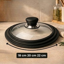 Culiq Kademeli Universal Cam Tencere Kapağı (Kademeli)