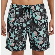 Estiva Erkek Dijital Desenli Deniz Şortu Sea