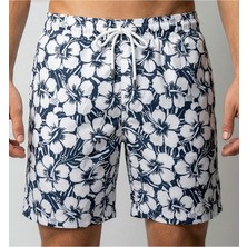 Estiva Erkek Dijital Desenli Deniz Şortu Flower