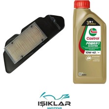 GİVİS Tvs Jüpiter 125 Castrol  Yağ ve Hava Filtre Bakım Seti BS0026