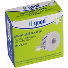 B-Good Esnek Tıbbi Flaster 5 m x 2.5 cm Hava Geçirgen Non-Woven Kumaş Özellikli Kullanım Kolaylığı