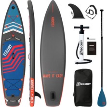 Eggory 335 cm x 81 cm x 15 cm Şişme Paddle Board – Şişme Sup Board 150 kg Taşır Şişme Sörf Tahtası