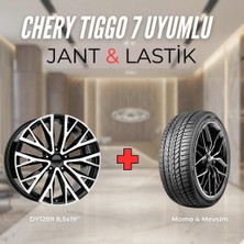 Kormetal Chery Tiggo7 Uyumlu MOMO225/55R19 Dört Mevsim Lastiği 4 Adet YILI:2025+DY1289 Bd 19"jant 4 Adet