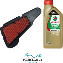 GİVİS Yamaha Delight 115 Castrol  Yağ ve Hava Filtre Bakım Seti BS0035