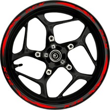 Ruselland Pcx Kırmızı Yazılı  Kırmızı Pençe Şeritli