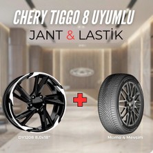 Kormetal Chery Tiggo8 Uyumlu MOMO235/55R18 Dört Mevsim Lastiği 4 Adet YILI:2025+DY1208 Bd 18"jant 4 Adet