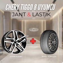 Kormetal Chery Tiggo8 Uyumlu MOMO235/55R18 Dört Mevsim Lastiği 4 Adet YILI:2025+DY898 Bd 18"jant 4 Adet