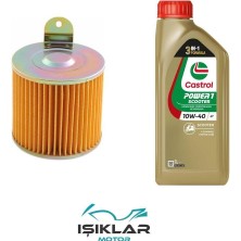 GİVİS Motolux Ceo 110 125 Castrol  Yağ ve Hava Filtre Bakım Seti BS0016