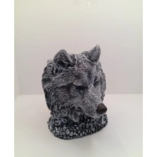 Tedi Sanat Kurt Büst Saksı