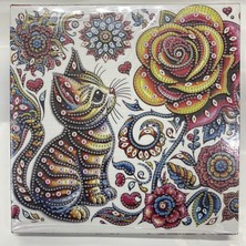 Elegantshop Tuval 5d Yapışan Boncuk Mozaik Tablo 25*25 cm YY103