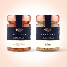 Mellona Organik Yüksek Yayla 450 gr Süzme Çiçek Balı + 200 gr Organik Polen