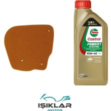 GİVİS Yamaha Bws 100 Castrol  Yağ ve Hava Filtre Bakım Seti BS0004