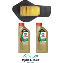 GİVİS Yamaha Cygnus L Castrol  Yağ ve Hava Filtre Bakım Seti BS0032