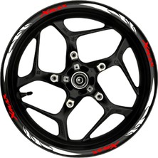 Ruselland Xmax Kırmızı Yazılı  Beyaz Pençe Şeritli