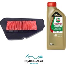 GİVİS Sym Fiddle 3 125 Castrol  Yağ ve Hava Filtre Bakım Seti BS0034