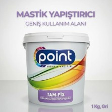 Point Boya Tam-Fix - Çok Amaçlı Mastik Yapıştırıcı, İzolasyon Malzemesi (Gri, 1 Kg)