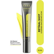 The Ceel Retinal Shot %0,1 Sıkılaştırıcı & Güçlendirici Krem Retinal,7x Hyaluronic Acid, Q10 15 ml