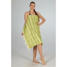 Estiva Çizgi Desenli Kenar Püsküllü Peştamal