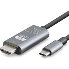 ForWhat Büro Ev Ofis Cihazları Için Gri Pvc Typec To Hdmı Kablo Hdtv 4K Ultra Hd Dönüştürücü