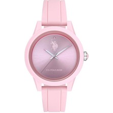 U.S. Polo Assn. Kadın Kol Saati USPA2007-05 Pembe Silikon Kasa 5 ATM Suya Dayanıklı