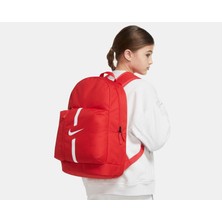 Nike Y Nk Academy Team Kırmızı Spor Sırt Çantası 22L Polyester Materyal ile Ergonomik Tasarım-DA2571-657