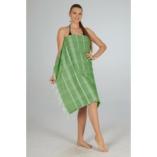 Estiva Çizgi Desenli Kenar Püsküllü Peştamal