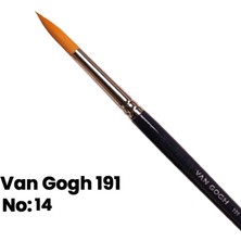 Van Gogh Yuvarlak Uçlu Sulu Boya Fırçası Seri 191 No 14 Esnek Saç Demeti ile Dayanıklı