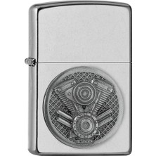 Zippo Motor V-Twin Engine Emblem Dizayn Çakmak