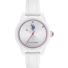 U.S. Polo Assn. Kadın Kol Saati USPA2007-01 Beyaz Silikon Kordon 5 ATM Suya Dayanıklı
