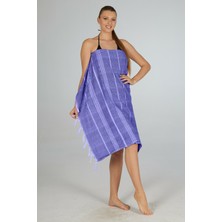 Estiva Çizgi Desenli Kenar Püsküllü Peştamal