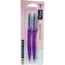 Trina Profesyonel Kaş Usturası 2'li Keskin Bıçaklar ile Ergonomik Tasarım Hafif ve Taşınabilir