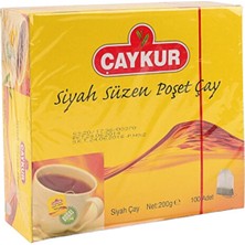 Çaykur 200 gr Bardak Poşet Çay 100'lü Doğal ve Katkısız Ferahlatıcı Lezzetli İçerik