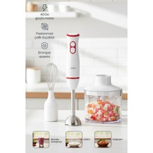 Sinbo 400W Çok Fonksiyonlu El Blender Seti – Doğrayıcı & Çırpıcı Aparatlı SHB-7530