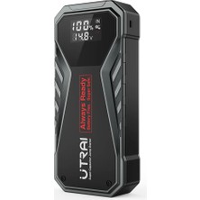 Ütraı Jstar X1 Süper Kapasitörlü 1000A Jump Starter Taşınabilir Akü Takviye Cihazı (3 Dakikada Tam Şarj + LED Lamba + Çanta) (UTR-JSTAR-X1)