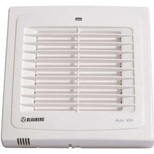 Blauberg Auto 100 H Nem Sensörlü Otomatik Panjurlu Banyo Fanı 100 mm 98 m3/h Emiş Gücü
