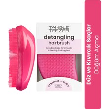 Tangle Teezer Original Pink Fizz Düz-Kıvırcık Saçlar için Saç Fırçası-Tarak