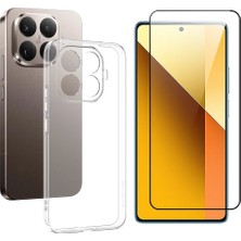 Vendas Xiaomi 15T Pro Kılıf Zore Süper Silikon Kapak + Antistatik Cam Ekran Koruyucu